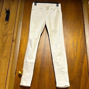 Mango white skinny jeans